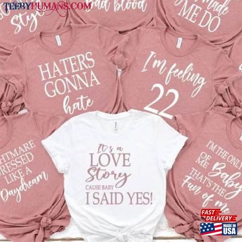 Bachelorette Party Shirts It’S A Love Story Tee Music Lyric Shirt Classic Sweatshirt Check more at https://teebyhumans.com/product/bachelorette-party-shirts-it-s-a-love-story-tee-music-lyric-shirt-classic-sweatshirt/ Taylor Swift Bachelorette Party Shirts, Eras Bachelorette, Taylor Swift Bachelorette Party, Bachelorette Drinking Games, Taylor Swift Birthday Party, Nicole Parker, Birthday Party Shirts, Bachelorette Party Game, Ours Taylor Swift