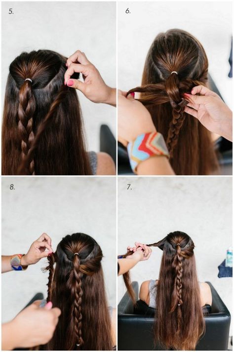 Mermaid Braid Hair Tutorial - The Effortless Chic Mermaid Braids, Easy Chignon, French Braids Tutorial, Braids Step By Step, Easy Updos For Medium Hair, Shoulder Length Curly Hair, Short Hair Up, Mermaid Braid, Braided Hair Tutorial