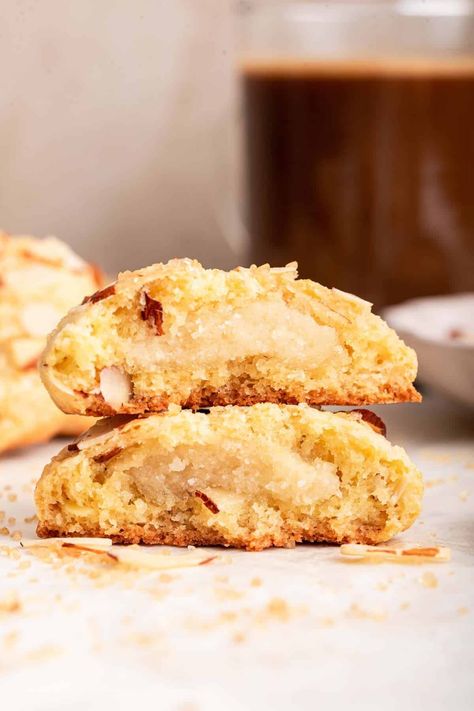 Almond Croissant Cookies 12 Tomatoes, Dessert With Almonds, Almond Filling Cookies, Almond Croissant Cookie Recipe, Almond Croissants Recipe, Best Cookies For Cookie Swap, Almond Croissant Cookies Recipe, Almond Croissant Muffins, Interesting Christmas Cookies