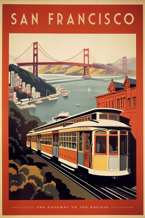 San Francisco Travel Poster, Golden Gate Bridge Art Print, Vintage Travel Art, San Francisco Cityscape, Office Decor, Bedroom Decor, Pop Art, Golden Gate Bridge tourist poster, San Francisco home decor, Golden Gate Bridge souvenir, San Francisco travel decor, Fine Art Print, Modern Travel Art, Printable Travel Art, Large Wall Art, Living Room Decor, Retro Wall Ar San Francisco Vintage Poster, San Francisco Aesthetic Poster, San Francisco Travel Poster, Retro Pop Art Vintage Posters, San Francisco Illustration, San Francisco Postcard, Living Room Decor Retro, Tourist Poster, Retro San Francisco