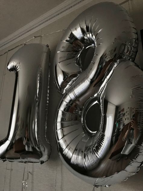 18th Birthday Aesthetic, 18th Birthday Party Themes, Space Iphone Wallpaper, 18th Bday, Smirnoff Vodka, Silver Balloon, Singing Happy Birthday, Instagram Ideas Post, 18th Birthday Party