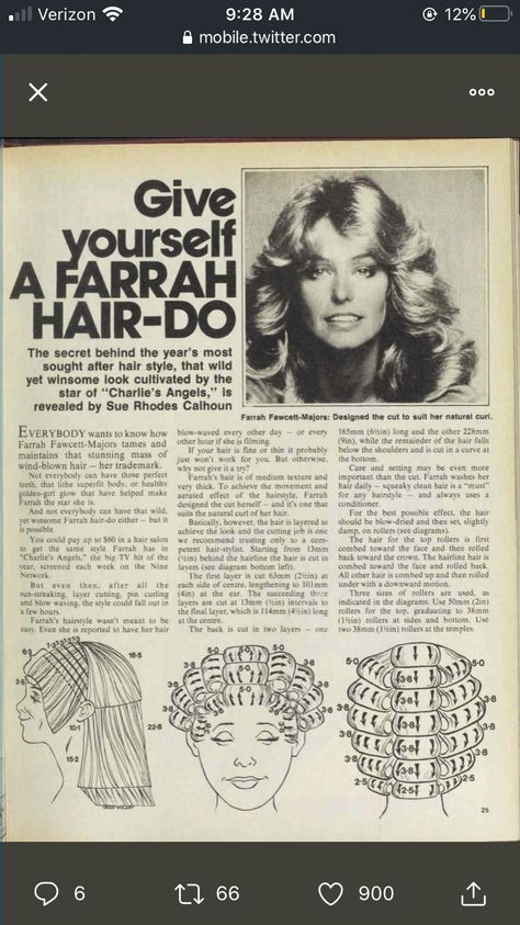 1960s Hair Tutorial Long, Vintage Hair Magazine, 70s Hair Catalog, 70s Hair Vintage Photos, 60s Hair Magazine, Hair Rollers Tutorial, Foam Rollers Hair, Roller Curls, Vintage Hairstyles Tutorial