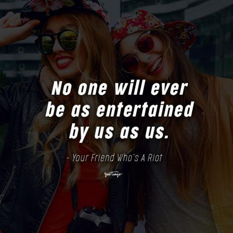 50 Best Funny Friendship Quotes For Best Friends | YourTango Work Friends Quotes, Quotes For Best Friends, Funny Friendship Quotes, Funny Sarcastic Quotes, Black Color Hairstyles, Best Friend Captions, Hairstyles Black Hair, True Friends Quotes, Fantastic Quotes