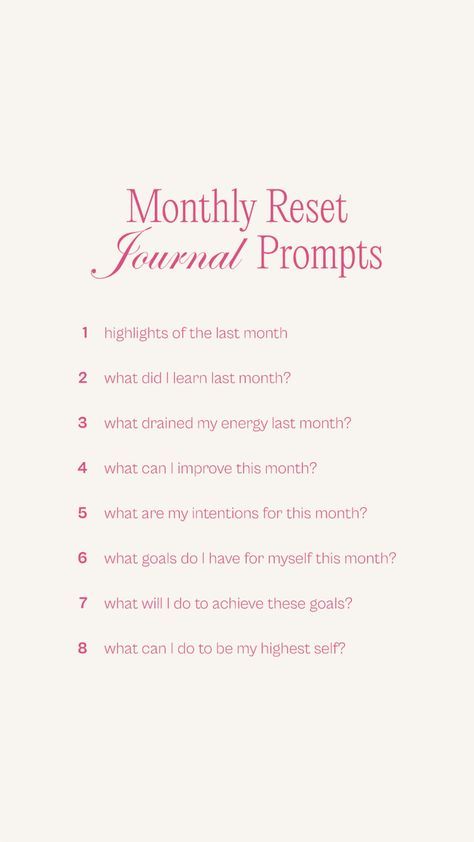 Monthly Intentions Journal, Monthly Goals Journal Prompts, Monthly Check In Journal Prompts, Monthly Questions Journal Prompts, Monthly Reset Journal, Monthly Reflection Prompts, New Month Intentions, Monthly Intentions Ideas, Weekly Reset Journal Prompts