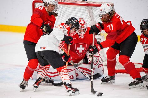 September 2 2022 - Switzerland edge past Japan 2-1, in a match that went to a shootout, to reach the semi-final of the Women’s World Ice Hockey Championship in Herning, Denmark Herning Denmark, September 2, Semi Final, Public Relations, Ice Hockey, Motorcycle Jacket, Denmark, Switzerland, Hockey