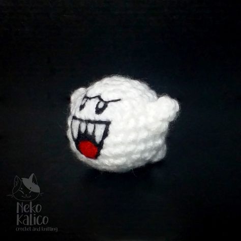 Boo Amigurumi Pattern – Neko Kalico – Amigurumi Crochet King Boo, King Boo Crochet Pattern, Boo Amigurumi, Boo Crochet, Nerdy Crochet, Mario Crochet, Pokemon Crochet Pattern, Pokemon Crochet, King Boo