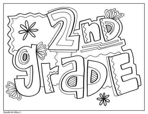 Grade Signs - Classroom Doodles Classroom Doodles, 5th Grade Activities, School Coloring Pages, First Day Of School Activities, Quote Coloring Pages, 2nd Grade Classroom, Coloring Pages For Boys, Color Worksheets, Beginning Of School