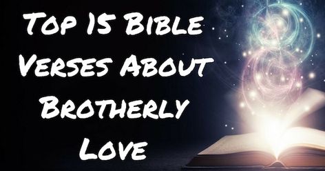 Top 15 Bible Verses About Brotherly Love Brotherly Love Quotes, Brother Sister Love Quotes, Bible Quotes About Love, Entertaining Angels, Sister Love Quotes, Verses About Love, Brother And Sister Love, Brother Quotes, Bible Love