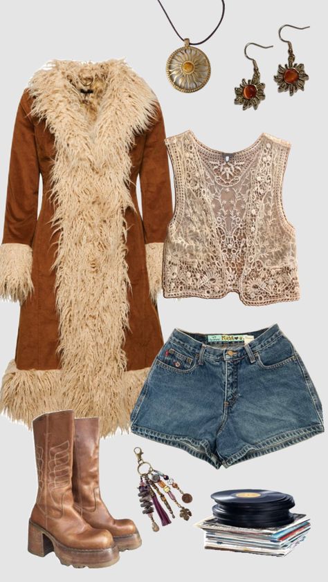 Stevie nicks concert outfit inspo #stevienicks #stevienicksaesthetic Stevie Nicks Concert Outfit, Stevie Nicks Concert, Concert Outfit Inspo, 70s Inspired Outfits, Stevie Nicks Style, 70s Outfits, I'm With The Band, Stevie Nicks, Edgy Outfits