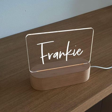 3D Night Lamp Acrylic design Block Fonts, Baby Nursery Neutral, Baby Night Light, Led Night Lamp, Acrylic Design, Acrylic Designs, Bedroom Lamps, Night Lamp, Nursery Neutral