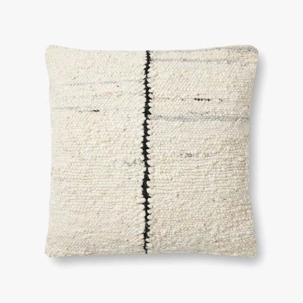 CARLA PAL0030 IVORY / BLACK | Loloi Rugs Amber Lewis X Loloi, Amber Lewis, Black Pillow, Trade Sign, Lulu And Georgia, Black Pillows, Rug Direct, Black Set, Pillows And Throws