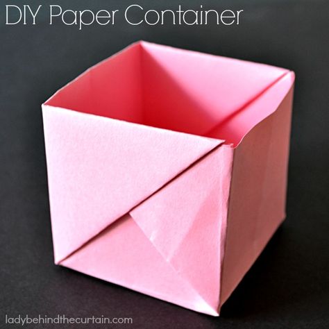 Add something special to your event by making these DIY Paper Containers.  Perfect for a party favor, bake sale or to fill up at a candy bar. How To Make A Paper Container, Paper Containers Diy, Popcorn Box Diy, Bake Sell, Sleepover Fun, Paper Container, Bake Sale Packaging, Diy Packaging, Diy Stationary