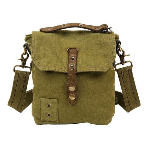 TSD Brand Coastal Crossbody Bag - Army Green Zipper Diy Backpack Pattern, Rustic Outfits, Canvas Leather Bag, Backpack Free, Hot Bags, Backpack Pattern, Canvas Crossbody Bag, Handmade Handbags, Mini Crossbody Bag