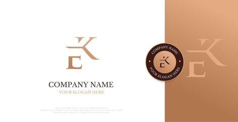 Ek Logo Design, Letter Frame, Moon Logo, Letter Logo Design, Photo Logo, Typography Logo, Design Vector, Company Names, Vector Photo