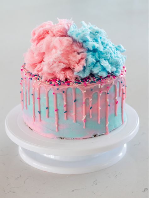 Cotton Candy cake. Butter cream. Sprinkles. Cotton Candy Themed Birthday Party, Cotton Candy Birthday Cake, Cotton Candy Birthday Party, Taylor Cake, Candy Theme Cake, Cotton Candy Birthday, Candy Birthday Cake, Candy Birthday Cards, Cotton Candy Cake