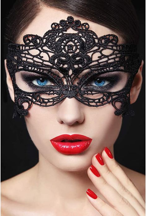 Halloween Tattoo, Mask Masquerade, Mysterious Girl, Lace Mask, Venetian Masks, Mask Girl, Masks Masquerade, Masquerade Party, Beautiful Mask