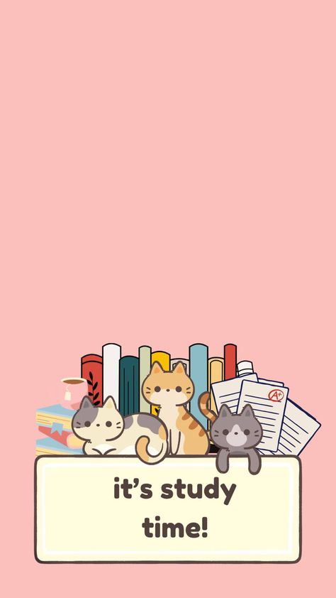 #SeptReset #study #wallpaper Wallpaper Time, Study Wallpaper, Time Wallpaper, Study Time, Cute Wallpapers, Wallpapers, Pink, Quick Saves