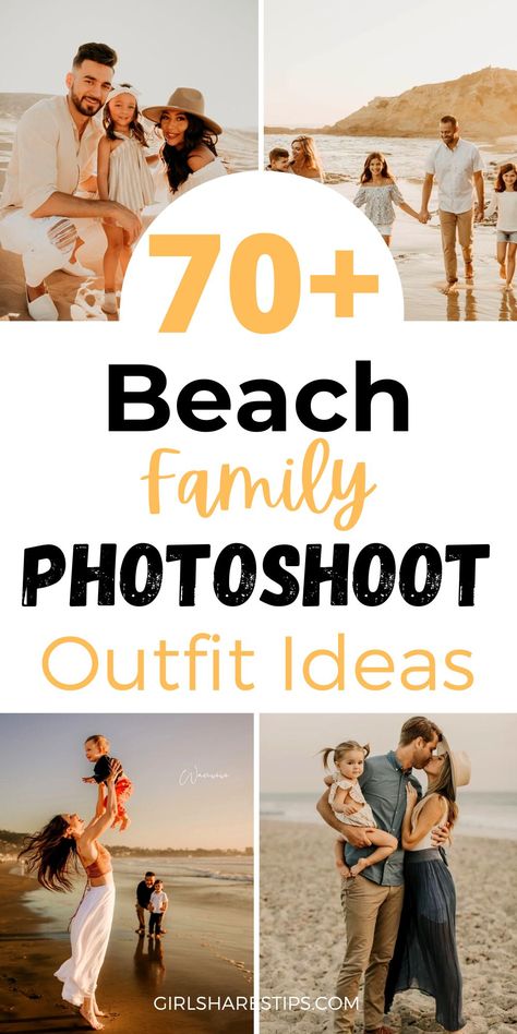 70+ Best Beach Family Photoshoot Outfits [2024]: What To Wear For Photos And Best Tips Beach Family Photoshoot Outfits, Beach Family Photos Outfits, Family Beach Pictures Poses, Family Beach Pictures Outfits, Family Photos Outfits, Beach Family Photoshoot, Beach Photoshoot Family, Beach Picture Outfits, Family Photos What To Wear