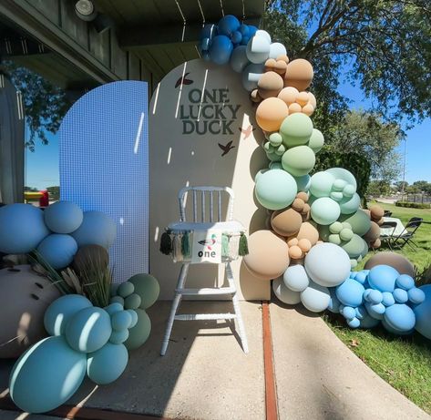 One Lucky Duck 🍀🦆✨ The blue gingham print, these colors, perfect *almost* fall weather, and the sweetest birthday boy made for the best 1st birthday along the river this weekend! And just call @alwaysinvited815 and @laurenashcookies the ultimate party dream team! Another perfectly color matched event in the books 🤩🥳 Lucky Duck Birthday Party, One Lucky Duck Birthday Party, Lucky Duck Birthday, Duck Birthday Theme, One Lucky Duck, Duck Birthday, Baby Birthday Themes, Lucky Duck, Birthday Themes