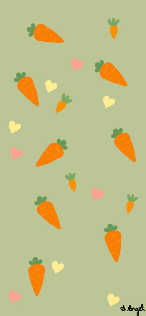 Carrot Wallpaper Aesthetic, Carrot Aesthetic Wallpaper, Cute Carrot Wallpaper, Carrot Cake Wallpaper, Carrot Wallpaper Cute, Easter Lock Screen, Carrot Aesthetic, Locker Pictures, Carrot Background