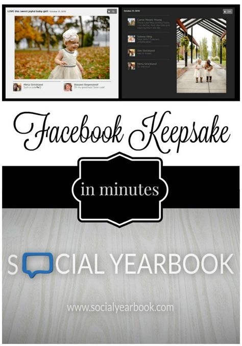 Social Yearbook is a brilliant way to create a Facebook photo book from your timeline: complete with all of your Photos, Likes, and Comments. Its' easy to get started - just go to http://socialyearbook.com/ and follow the steps. Social Yearbook will do the rest. Saving Memories, Facebook Photo, Facebook Photos, Yearbook, First Home, Just Go, Photo Book, Get Started, To Create