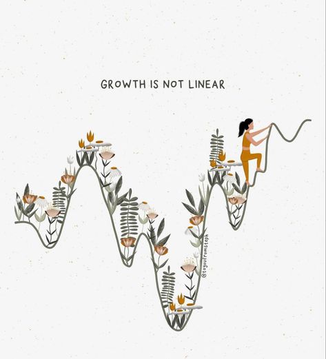 Growth Is Not Linear, Linear Art, Note To Self, Inspire Me, Inspirational Words, The Netherlands, Words Quotes, Wise Words, Quotes To Live By