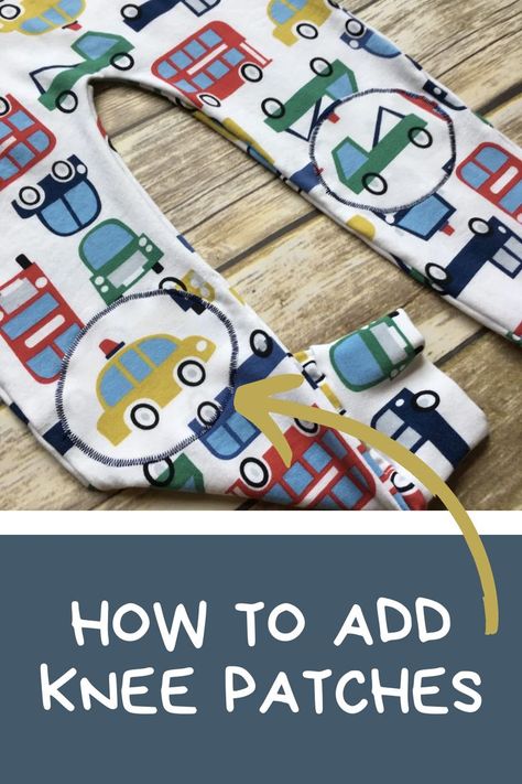 How to Sew Knee Patches Kids Pants Boys, Clothing Sewing Patterns Free, Skirts Pattern, Stitch Ears, Shirt Tutorial, Pajama Pattern, Patterns Fabric, Costume For Halloween, Romper Pattern