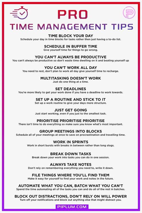 Essential time management strategies and tips for productive business and life. Printable time planning poster. Effective Schedule Time Management, How To Manage My Time, How To Improve Time Management Skills, How To Organize Your Work Day, How To Organize Your Day, Time Management At Work, Managing Time, Time Management Games For Adults, Time Audit Worksheet