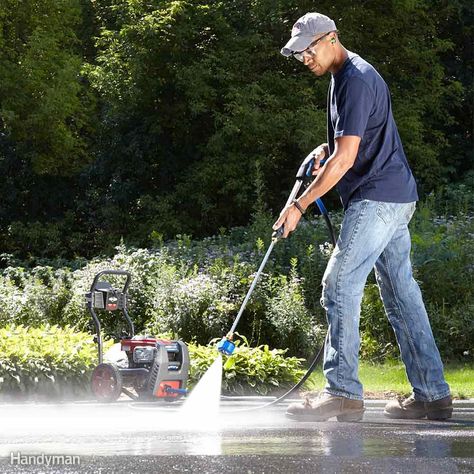 Pressure Washer Tips, Water Broom, Best Pressure Washer, House Wash, Speed Square, Pressure Washers, Roof Cleaning, Home Management, Family Handyman