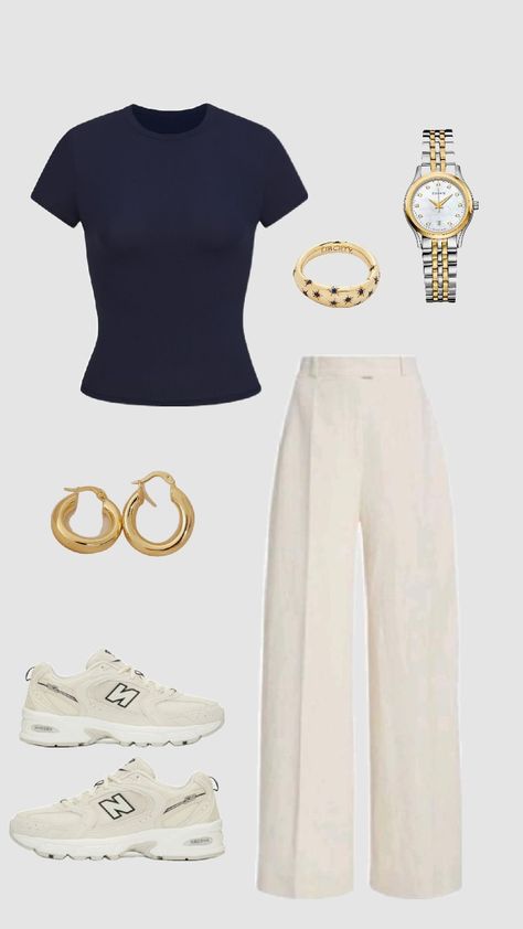 Old Money Basic Outfits, University Ootd, Ropa Old Money, University Clothes, Old Money Chic, 6th Form Outfits, Uni Fits, Old Money Outfit, Money Outfit