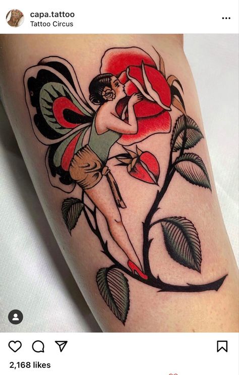 Ladies Tattoos, Traditional Thigh Tattoo, Traditional Tattoo Girls, Traditional Tattoo Woman, Bold Tattoo, Aesthetic Tattoo Ideas, Le Tattoo, Pin Up Girl Tattoo, Traditional Tattoo Inspiration