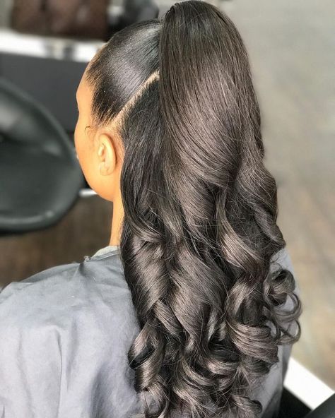 Short Hair Dont Care, Women Cornrows, Straightening Natural Hair, Weave Ponytail Hairstyles, Prom Hairstyles For Short Hair, Prom Hairstyles For Long Hair, Silk Press, Long Black Hair, Ponytail Styles