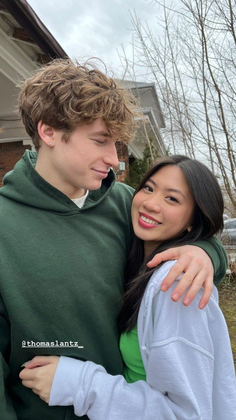 Oxford Study Couple, Asian Girl And White Boy, Asian White Couple, Couples Photo Ideas Instagram, Bryce Aesthetic, Asian And White Couple, School Couple, Dream Couple, Interracial Couple