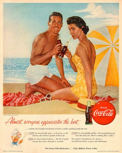 coca-cola_1955 by it's better than bad, via Flickr Coke Vintage, John Pemberton, Coca Cola Poster, Coke Ad, Old Posters, Coca Cola Ad, Vintage Coke, Coke Cola, Fancy Drinks