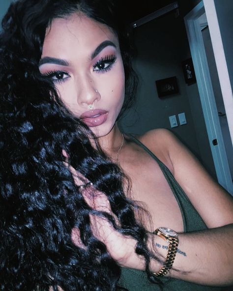 MB| indialove (@verifiedmindless) • Instagram photos and videos India Love Westbrooks, Pure Makeup, Nose Piercing Hoop, India Westbrooks, India Love, Fashion People, Different Hairstyles, Gorgeous Hair, Dark Hair