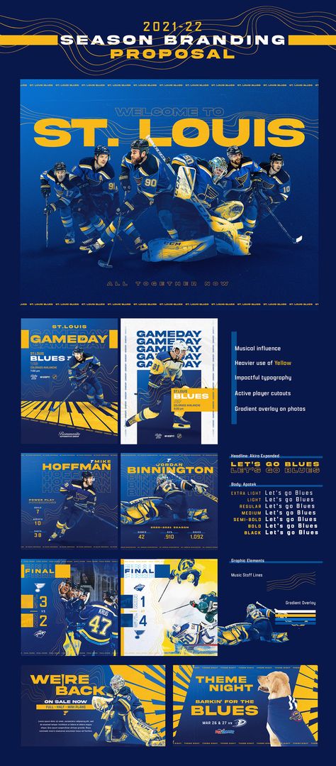 Blues Branding 21-22 Concept :: Behance Sport Graphics Design, Football Branding Design, Sports Branding Design, Sports Social Media Design, Hockey Graphic Design, Sports Graphic Design Inspiration, Sport Banner Design, Sports Banner Design, Sport Graphic Design