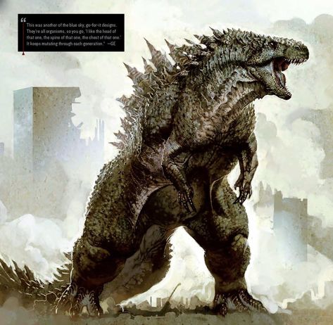 Godzilla Early Concept Designs Red Hood Comic, Kaiju Design, Fantastic World, Art Movies, Alternative Universe, Godzilla 2014, Weta Workshop, Kaiju Art, Monster Hunter World