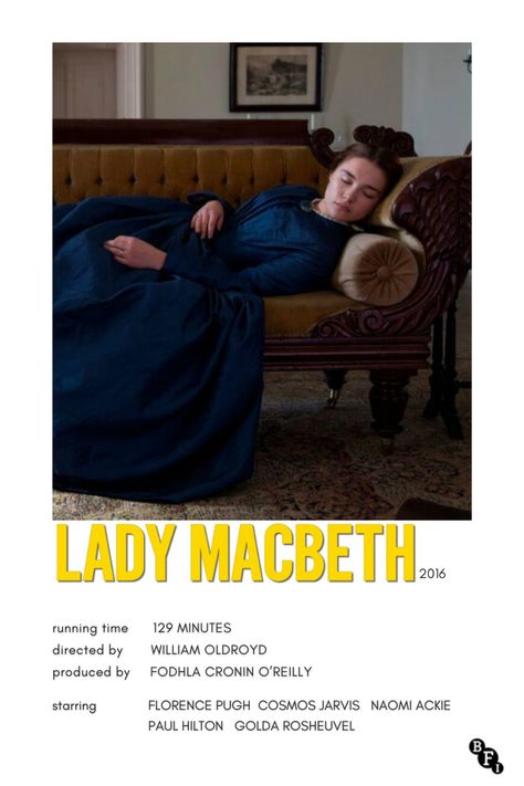 Minimalist poster of the movie Lady Macbeth starting Florence Pugh Lady Macbeth Poster, Lady Macbeth Movie, Macbeth Movie, Macbeth Poster, Lady Macbeth, O Reilly, Alternative Movie Posters, Florence Pugh, British Actresses