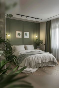 Small Bedroom Makeover, Small Bedroom Ideas For Couples, Small Bedroom Furniture, Bedroom Wall Designs, Bedroom Decor Design, Dreamy Bedrooms, Stylish Bedroom, Bedroom Layouts, Bedroom Green