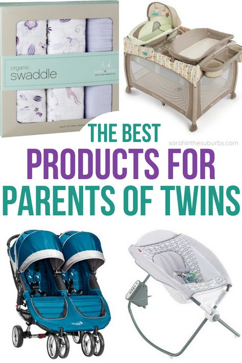 Parents of twins need to know what to buy, and this list was written by twin parents for twin parents! Don't make a registry without using this list! #twins #parenting #babyregistry #musthavesfortwins #twinpregnancy #twinnursery #twinbabyshower Best Twin Products, Twin Items, Nursery For Twins, Twin Registry, Twin Parenting, Twin Things, Twin Gear, Twin Mum, Twins Nursery