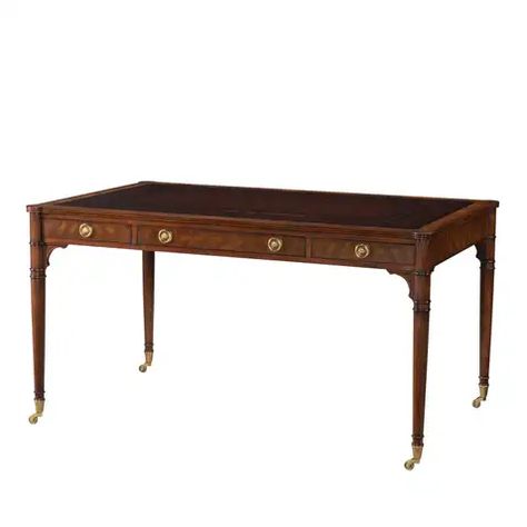 Theodore Alexander Theodore Alexander Furniture, Letters Writing, Carlton House, Campaign Desk, Solid Wood Writing Desk, Wood Writing, Men Of Letters, Wood Writing Desk, Luxury Furniture Brands