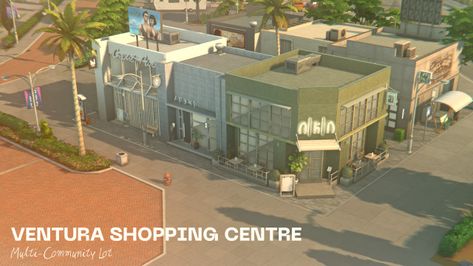 Sims Business Ideas, Clothing Store Sims 4, Sims 4 Shopping Center, Sims 4 Mall, The Sims 4 Lots, Sims 4 Mm Cc, Sims 4 House Design, Sims 4 Mm, Sims 4 Collections