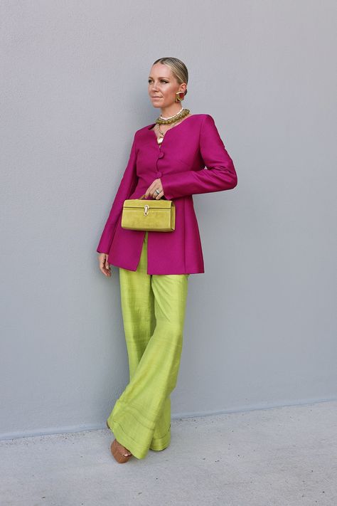 PRE FALL COLOR COMBINATIONS - Atlantic-Pacific Atlantic Pacific Blair Eadie, Fall Color Combinations, Blair Eadie, Color Blocking Outfits, Atlantic Pacific, Blogger Inspiration, Fashion Sites, Bright Spring, Color Mix