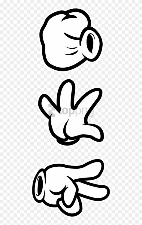 Mickey Mouse Hands, Cartoon Gloves, Mickey Mouse Png, Image Rock, Mickey Hands, Scissors Hand, Mickey Mouse Silhouette, Hand Images, Rock Paper Scissors