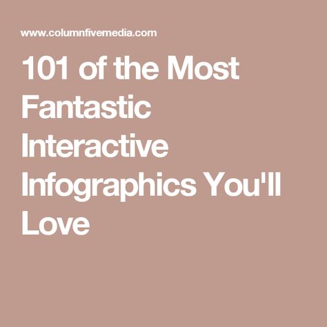 101 of the Most Fantastic Interactive Infographics You'll Love Interactive Infographic, Storytelling, To Create, Create Your, Create Your Own