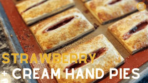 The recipe for these Strawberry and Cream Hand Pies - and the Buttery Pie Crust that also went live today - was originally in my first ebook offering As Strawberry Cream Pie Mcdonalds, Mcdonald's Strawberry Cream Pie, Mcdonalds Strawberry Cream Pie, Mcdonalds Holiday Pie, Mcdonalds Pie, Strawberry Cream Pie Recipe, Strawberry Cream Pie, Pastries Recipes, Strawberry Cream Pies