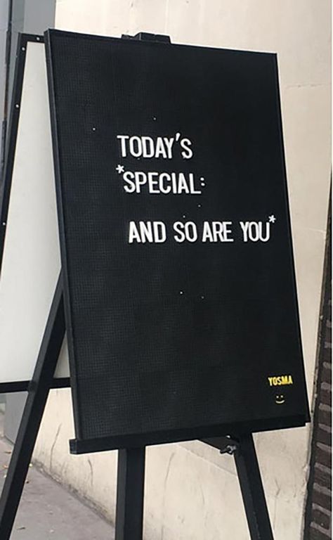 23 Funny Sidewalk Signs for Your Daily Affirmation 4 Restaurant Signs Funny, Cricut T Shirt Ideas, Funny Bar Signs, Coffee Shop Signs, Sidewalk Signs, You're Special, Restaurant Sign, Sidewalk Sign, T Shirt Couple