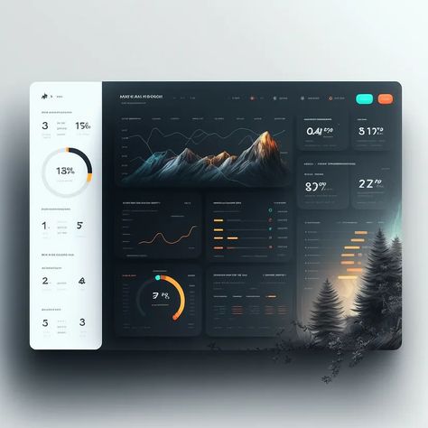 Dashboard Design Template, Web App Ui Design, Application Ui Design, Desain Ux, Ui Design Dashboard, Best Ui Design, الفن الرقمي, Data Visualization Design, Desain Editorial