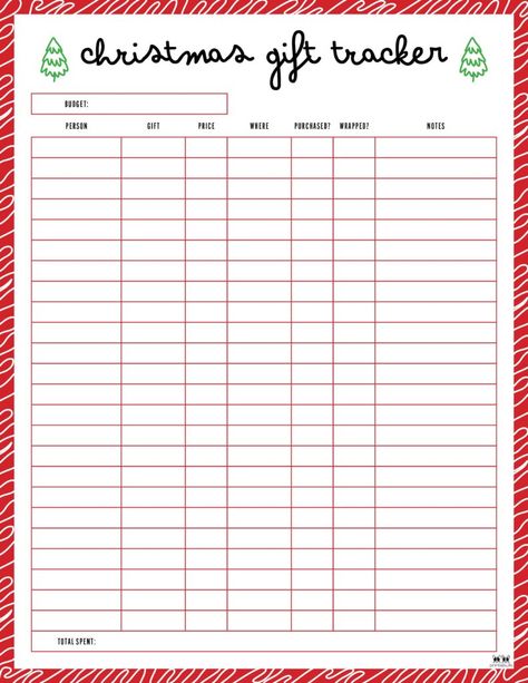 Choose from 20 unique Christmas gift list templates to keep track of all your Christmas gift buying over the holidays. Print from home. 100% FREE! Christmas Gift Planning Free Printable, Christmas Gift Checklist Printable, Christmas Gift Organizer Printables Free, Christmas Gift Printables Free, Christmas Gift List Template, Gift Tracker Free Printable, Christmas Gift Tracker Printable Free, Christmas Gift Planner Printable Free, Christmas Tickets Free Printables