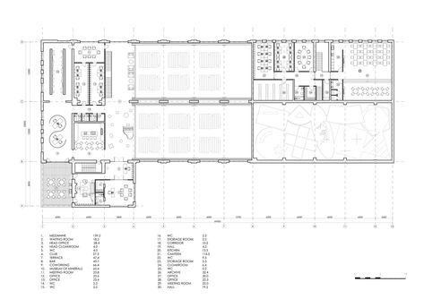 Gallery of MODUL Architectural Bureau Transforms Industrial Factory into Dramatic Exhibition Hall outside Moscow - 19 Exhibition Hall Architecture, Package Room Design, Modern Factory Architecture, Factory Plan, Warehouse Plan, Factory Layout, Exhibition Plan, Multipurpose Hall, Hall Flooring